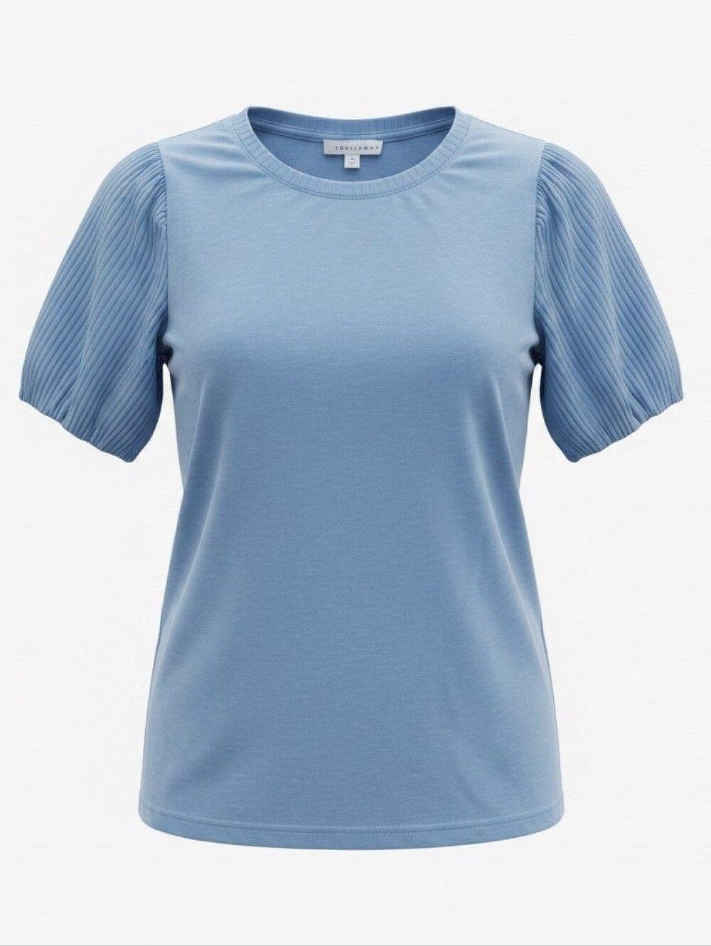 Blue Puff Sleeve Knit Top – Womens' Size Medium